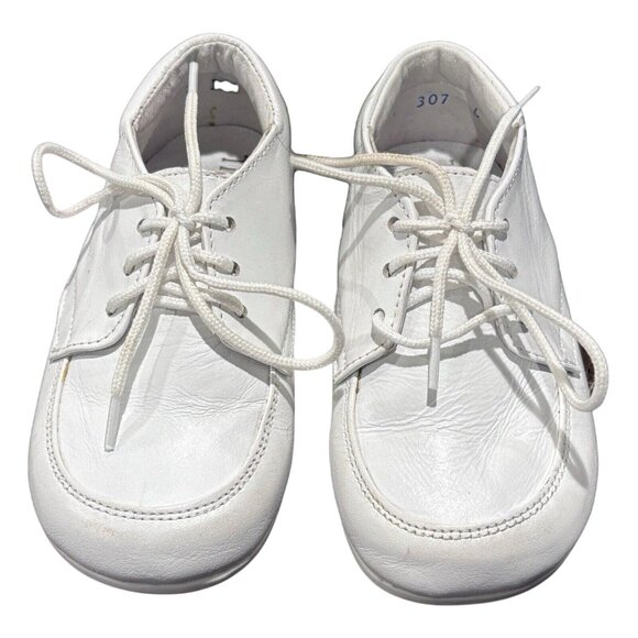 Tip Top Infant Lace Up Dress Shoe Caleb White Shoes Size 6 - Picture 1 of 6